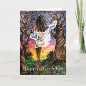 Les Cartes D'Anniversaire Des Femmes Dans La Natur (Devant)