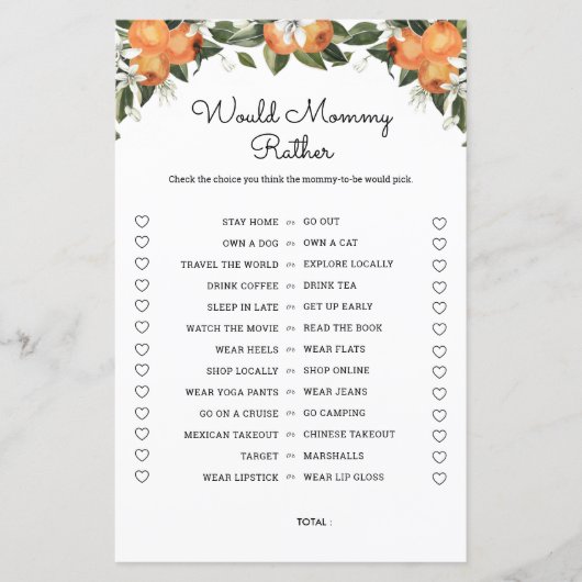 Les Cartes De Jeu De Baby shower De Mommy Plutôt C (Devant)