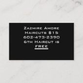 Les Cartes de la Boutique-Barbier de Zazmire (Dos)