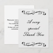 Les cartes de Merci de mariage a les invitations (Devant / Derrière)