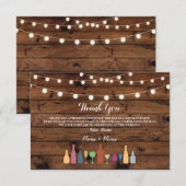 Les cartes de Merci stockent les boissons de (Devant / Derrière)