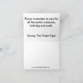 Les cartes de note les plus minuscules de tigre (Intérieur)