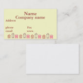 Les cartes de visite autoguide le modèle, ou (Devant / Derrière)