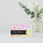 Les cartes de visite colorés d'impression (Debout devant)