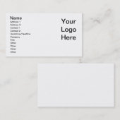 Les cartes de visite conçoivent vos propres (Devant / Derrière)