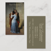 Les cartes de visite de coutume du baiser/IL Bacio (Devant / Derrière)