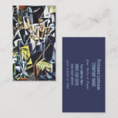 Les cartes de visite de la coutume artistique de P (Devant / Derrière)