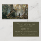 Les cartes de visite de la Forêt de Chiskine (Devant / Derrière)