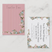 Les Cartes de visite de la gloire du Matin rose (Devant / Derrière)