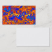 Les cartes de visite de l'artiste (Devant / Derrière)