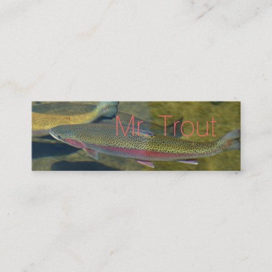 Les cartes de visite de M. Trout personnalisent (Devant)