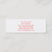 Les cartes de visite de M. Trout personnalisent (Dos)