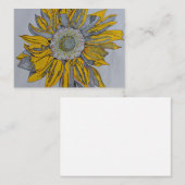 Les cartes de visite de tournesol, tournesol ont (Devant / Derrière)