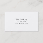 Les Cartes de visite du bureau de la justice moder (Dos)