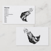 Les cartes de visite du pêcheur bas (Devant / Derrière)