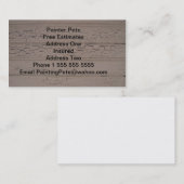 Les cartes de visite du peintre (Devant / Derrière)