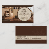 Les Cartes de visite du projet Ally's Home (Devant / Derrière)