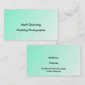 Les cartes de visite en pastel ajoutent une image (Devant / Derrière)