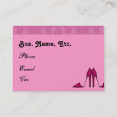 Les cartes de visite FAÇONNENT la boutique chic (Dos)