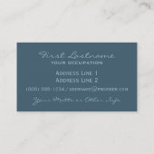 Les cartes de visite personnalisés de Rousseau’s S (Dos)