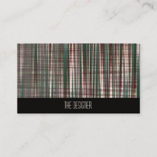 Les cartes de visite soustraient le plaid marron