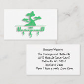 Les Cartes de Visite Souterraines (Devant / Derrière)