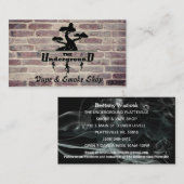 Les cartes de visite souterraines brique vape (Devant / Derrière)