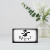 Les Cartes de visite souterrains noir et blanc (Debout devant)