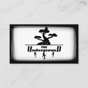 Les Cartes de visite souterrains noir et blanc