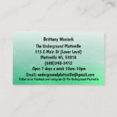 Les Cartes de visite souterrains Partie 2 (Dos)