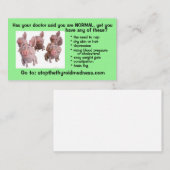 Les CARTES DE VISITE THYROÏDE peuvent changer les (Devant / Derrière)