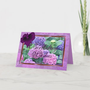 Les cartes d'hortensia et d'arc customisent pour