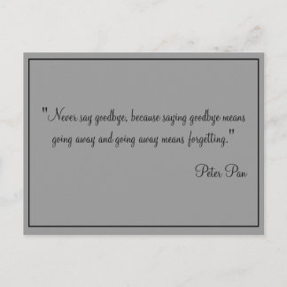 Les cartes n'indiquent jamais au revoir