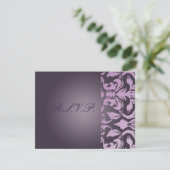 Les cartes Plum Damask/RSVP nécessitent des invita (Debout devant)