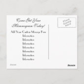 Les cartes postales Mammogram Vous aiment d'abord (Dos)