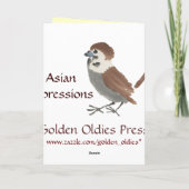 Les cartes vintages inspirées asiatiques - gaffez (Dos)