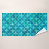 Les cercles Abstraits se chevauchent motif sans fa (Serviette de bain)
