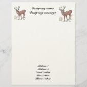 "Les cerfs communs 1" en-tête de lettre (Devant)