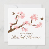 Les cerisiers en fleurs sur la Invitation de la Fê (Dos)