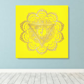 Les chakras Manipura - Toile Enveloppée (Insitu (Plancher de Bois))