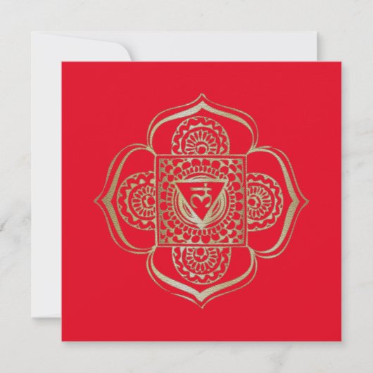 Les Chakras Muladhara - Carte de voeux (Devant)