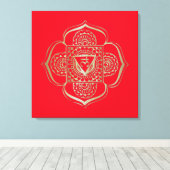Les Chakras Muladhara - Toile Enveloppée (Insitu (Plancher de Bois))