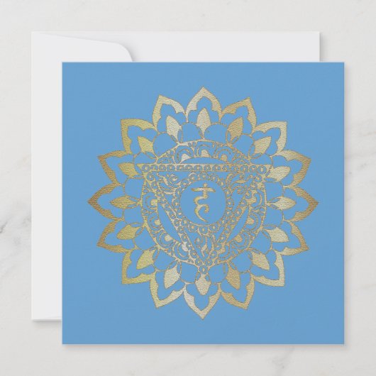 Les Chakras Vishudda - Carte de voeux (Devant)