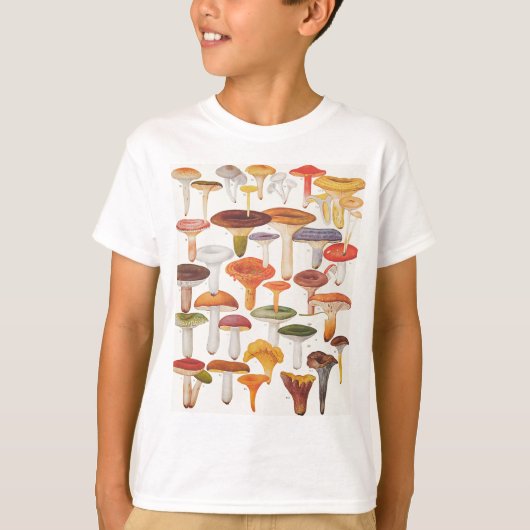 Les Champignons paddenstoelen T-shirt (Voorkant)