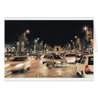 Les Champs-Elysées  Parijs.  (Een moment in tijd)