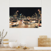 Les Champs-Elysées Parijs, Frankrijk Poster (Keuken)