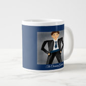 "Les Charming Gentlemen" Jumbo Mug (Devant droit)