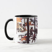 "Les Chasseurs dans la neige" Beaux Mugs de Noël (Gauche)