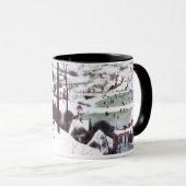 "Les Chasseurs dans la neige" Beaux Mugs de Noël (Devant droit)