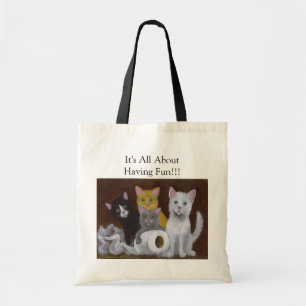 Les chatons ont un Sac fourre-tout amusant
